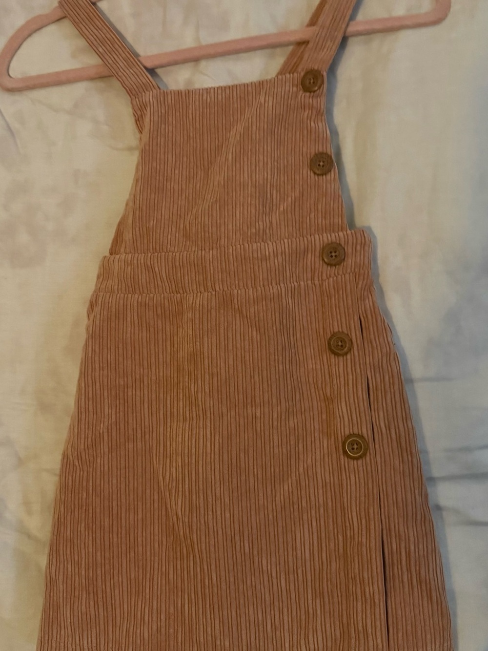 art class Rusty Orange Corduroy Pinafore Dress